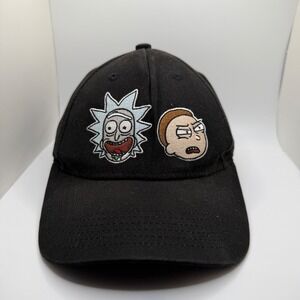 Rick and Morty Adult Swim Snapback Hat Black Embroidered Baseball Cap QF240507